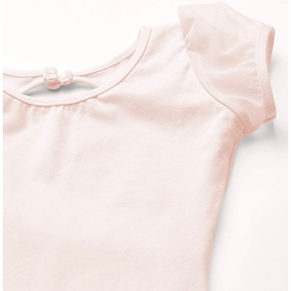 Capezio big puff sleeve keyhole back leotard